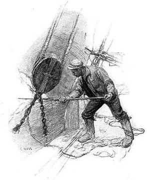 C.W. Ashley - Whaleman on Deck - www.WhalingCity.net