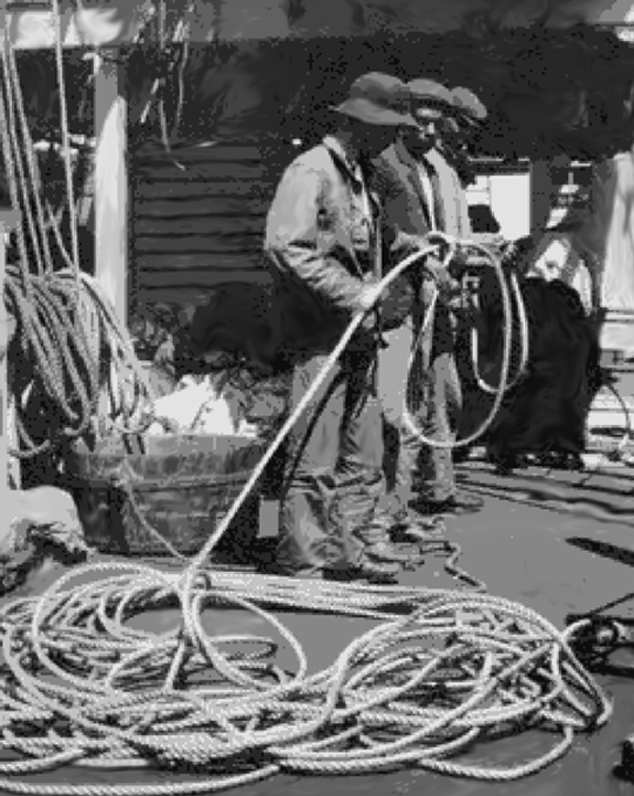 preparing a whle line - www.WhalingCity.net
